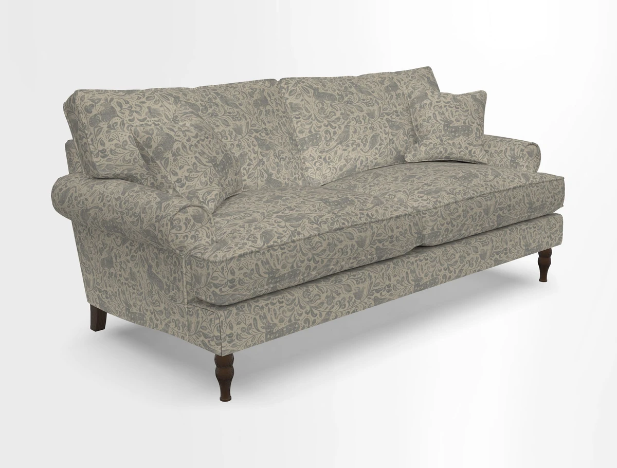 Cooksbridge 3 seater sofa in Linwood Omega Velvet Green Tea