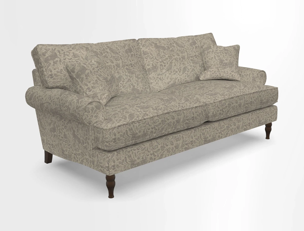 Cooksbridge 3 seater sofa in Linwood Omega Velvet Green Tea