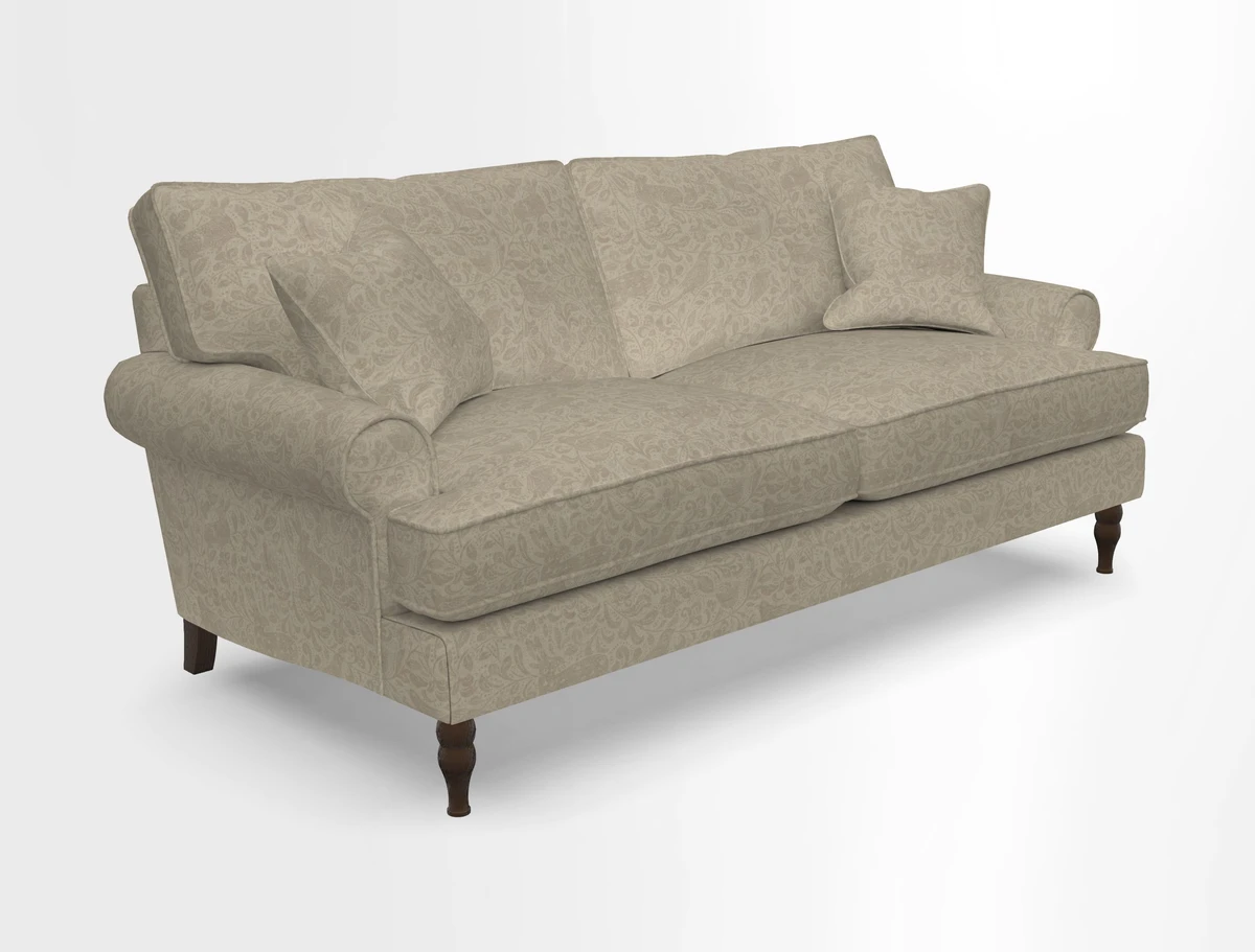 Cooksbridge 3 seater sofa in Linwood Omega Velvet Green Tea