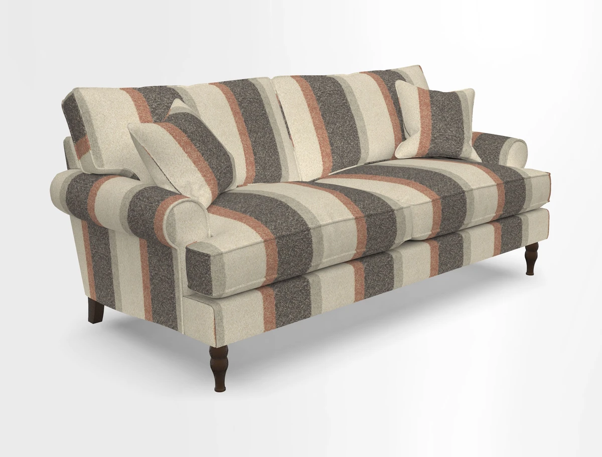 Cooksbridge 3 seater sofa in Linwood Omega Velvet Green Tea