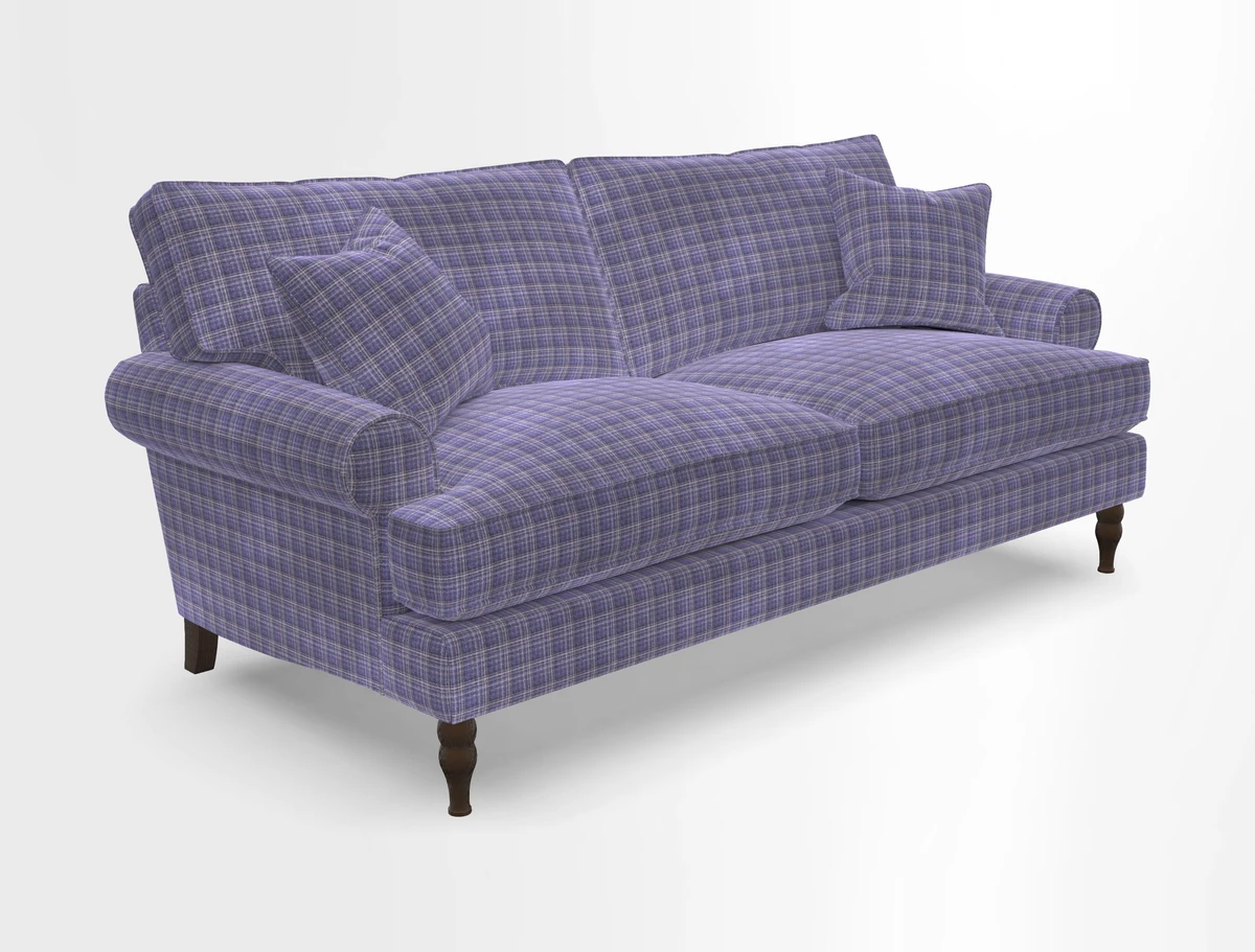 Cooksbridge 3 seater sofa in Linwood Omega Velvet Green Tea