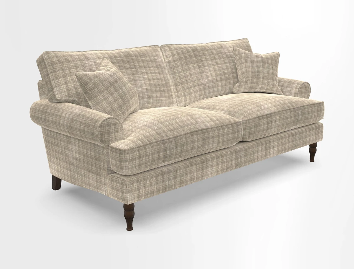Cooksbridge 3 seater sofa in Linwood Omega Velvet Green Tea