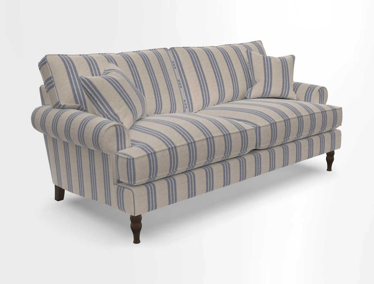 Cooksbridge 3 seater sofa in Linwood Omega Velvet Green Tea