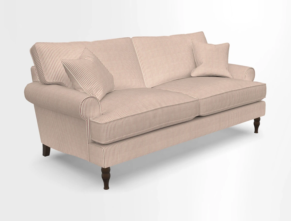 Cooksbridge 3 seater sofa in Linwood Omega Velvet Green Tea