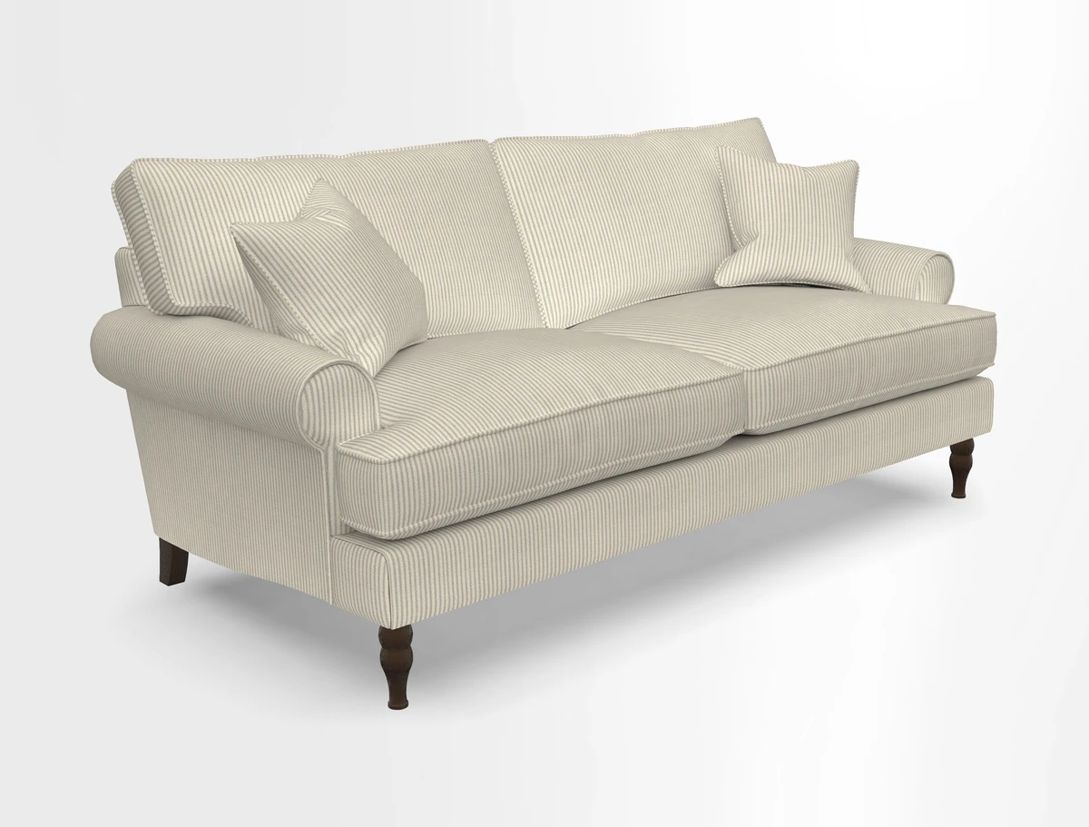 Cooksbridge 3 seater sofa in Linwood Omega Velvet Green Tea