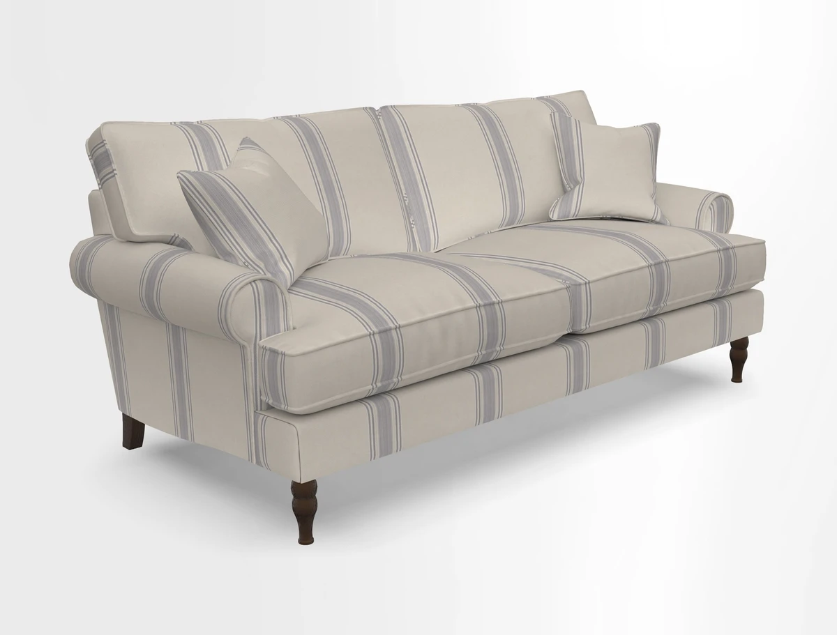 Cooksbridge 3 seater sofa in Linwood Omega Velvet Green Tea