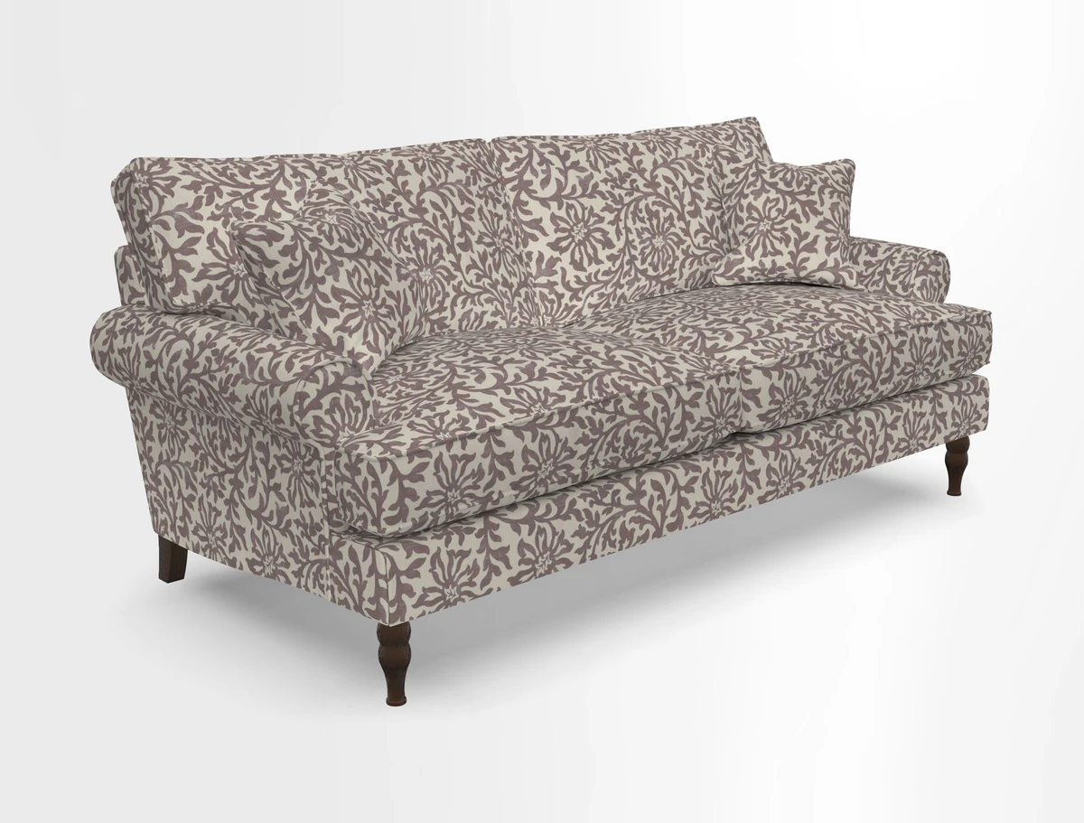 Cooksbridge 3 seater sofa in Linwood Omega Velvet Green Tea