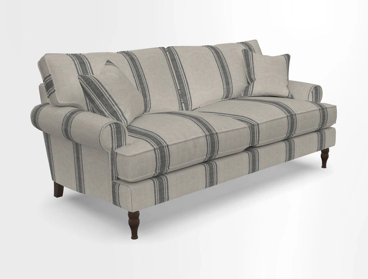 Cooksbridge 3 seater sofa in Linwood Omega Velvet Green Tea