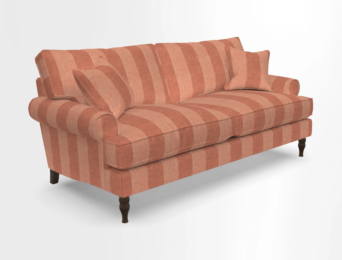 Cooksbridge 3 seater sofa in Linwood Omega Velvet Green Tea