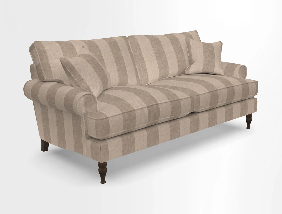 Cooksbridge 3 seater sofa in Linwood Omega Velvet Green Tea