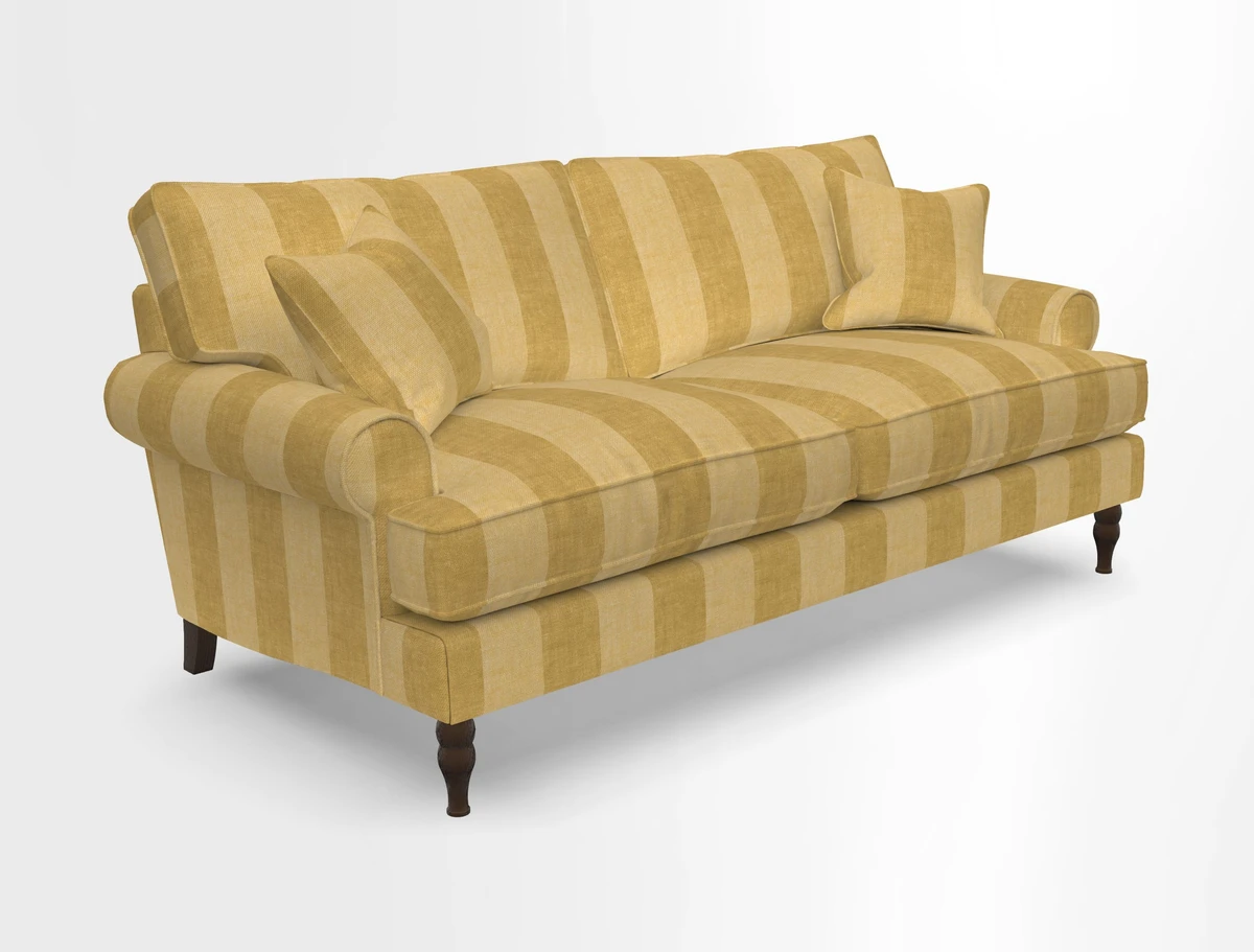 Cooksbridge 3 seater sofa in Linwood Omega Velvet Green Tea