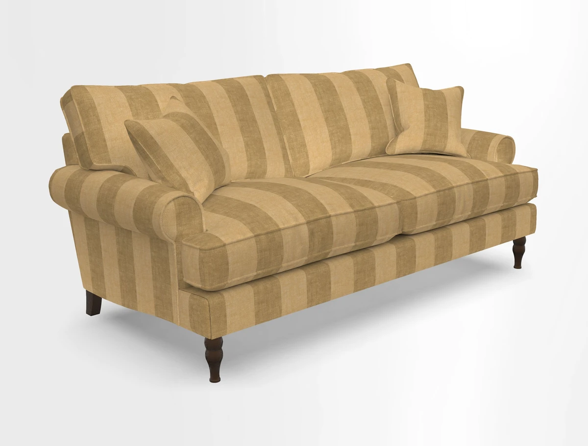 Cooksbridge 3 seater sofa in Linwood Omega Velvet Green Tea