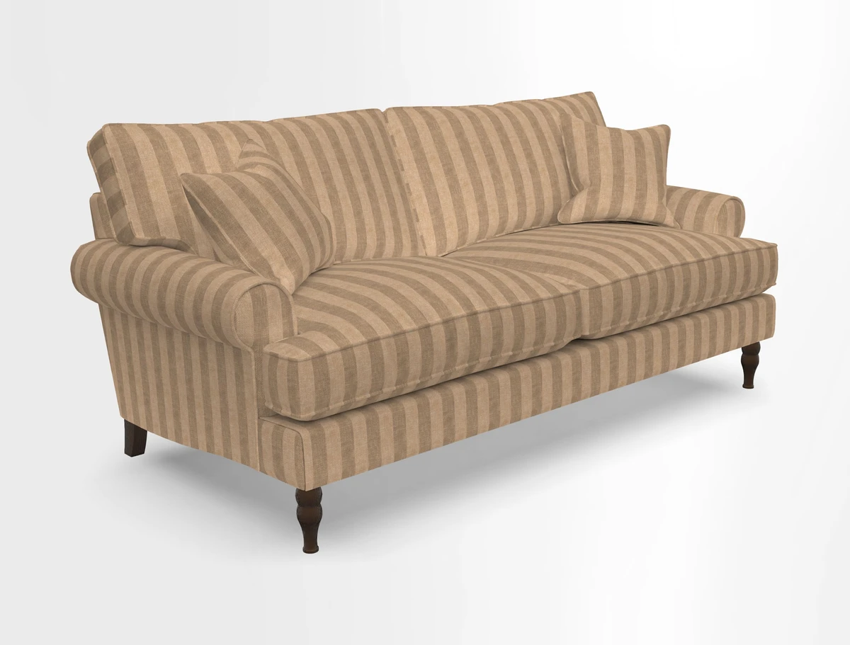 Cooksbridge 3 seater sofa in Linwood Omega Velvet Green Tea