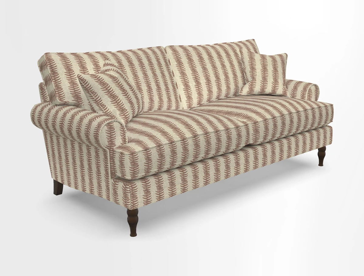 Cooksbridge 3 seater sofa in Linwood Omega Velvet Green Tea