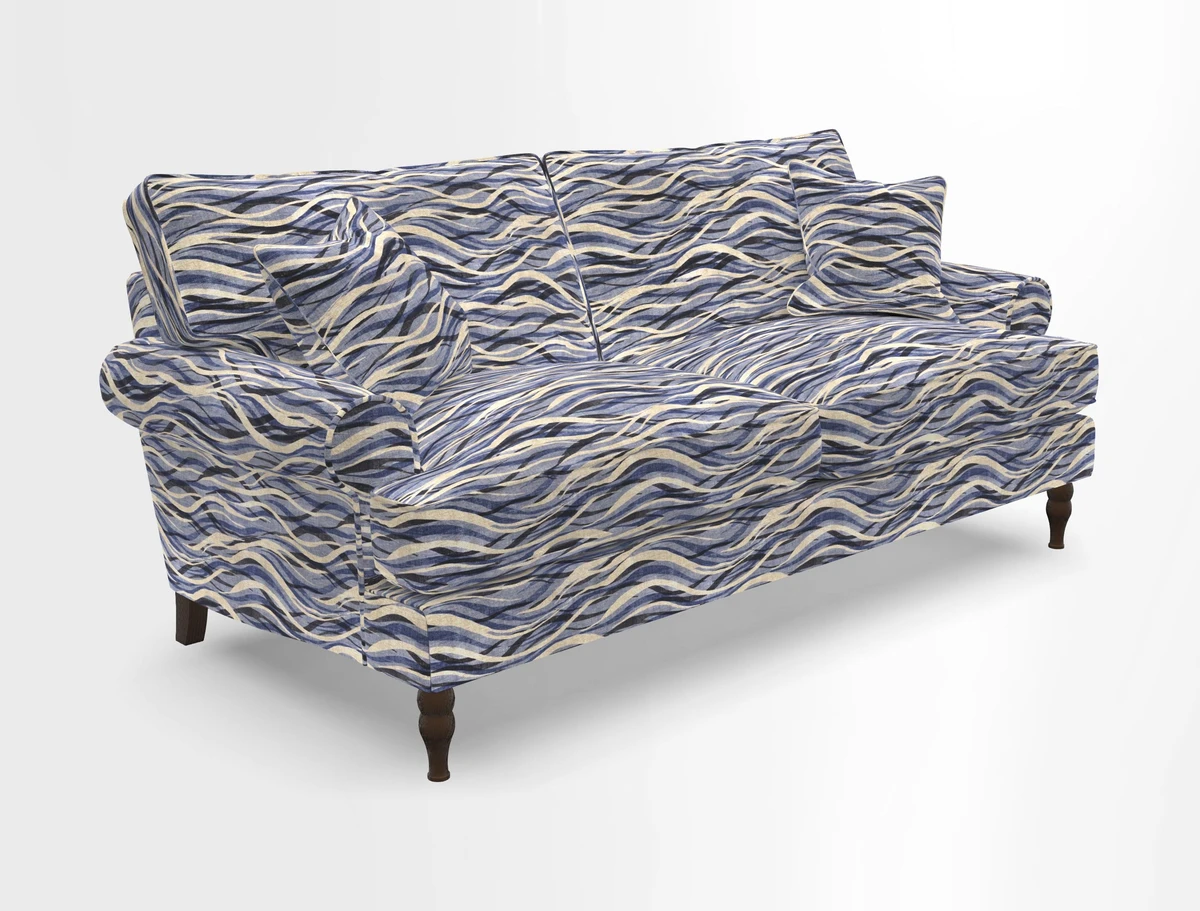 Cooksbridge 3 seater sofa in Linwood Omega Velvet Green Tea