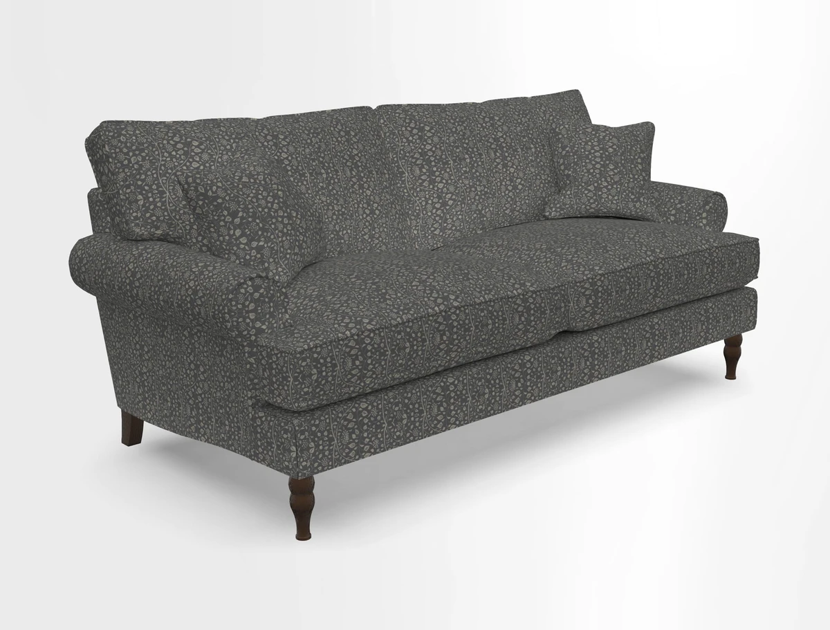 Cooksbridge 3 seater sofa in Linwood Omega Velvet Green Tea