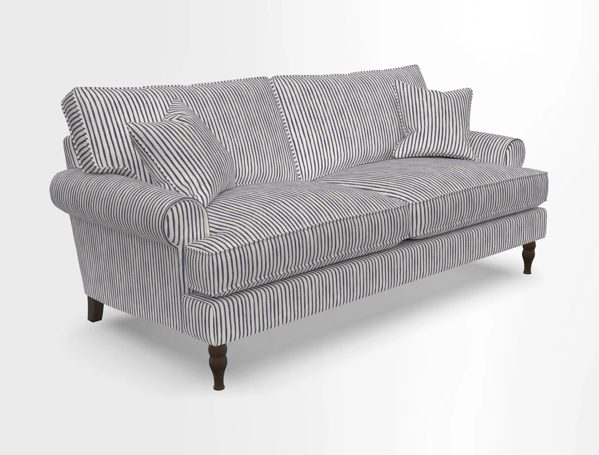 Cooksbridge 3 seater sofa in Linwood Omega Velvet Green Tea