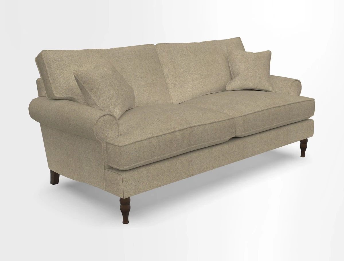 Cooksbridge 3 seater sofa in Linwood Omega Velvet Green Tea