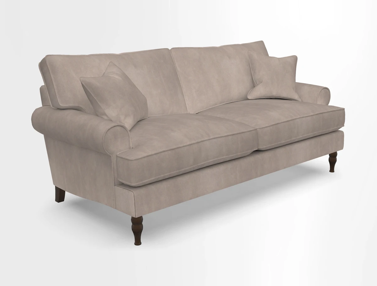 Cooksbridge 3 seater sofa in Linwood Omega Velvet Green Tea
