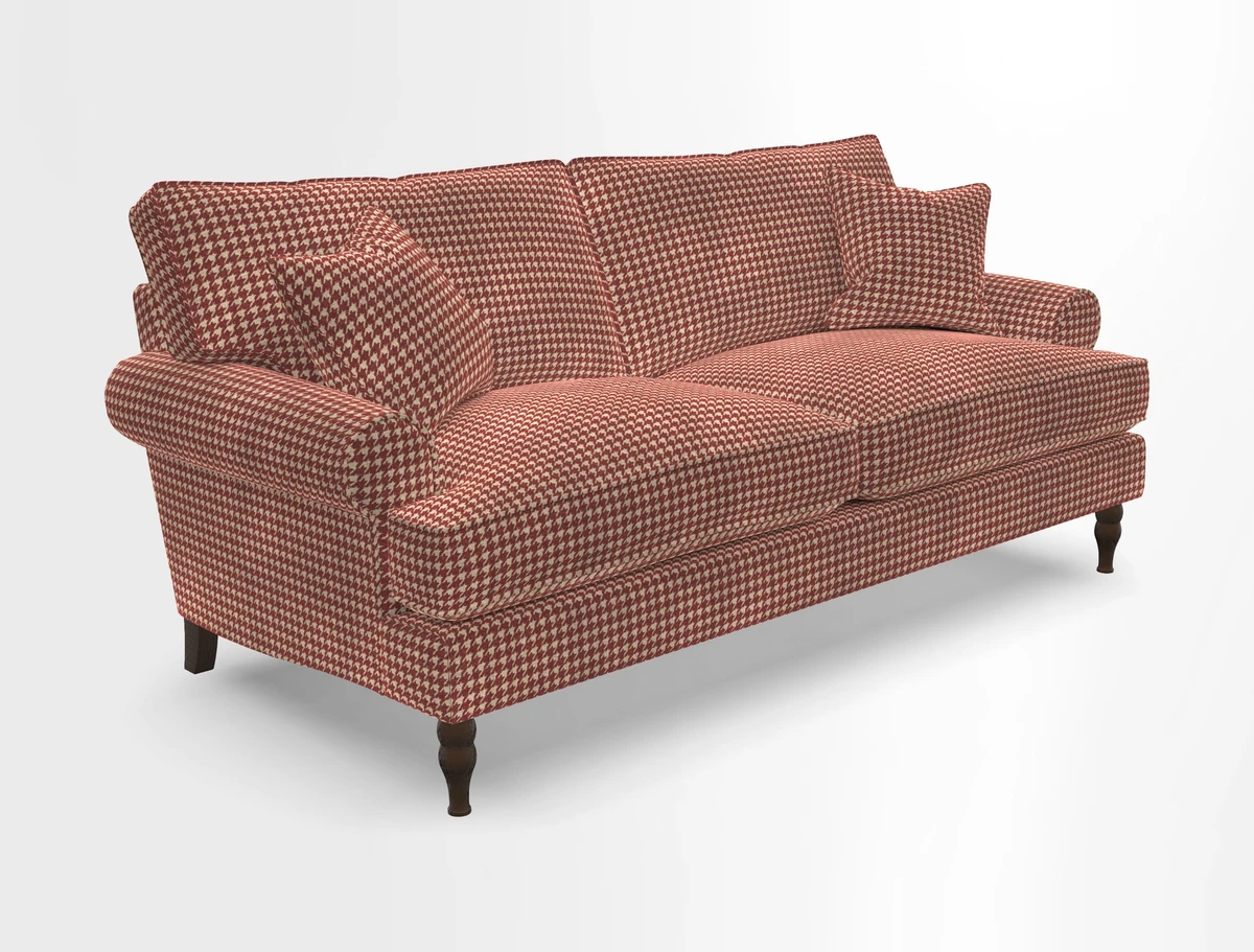 Cooksbridge 3 seater sofa in Linwood Omega Velvet Green Tea