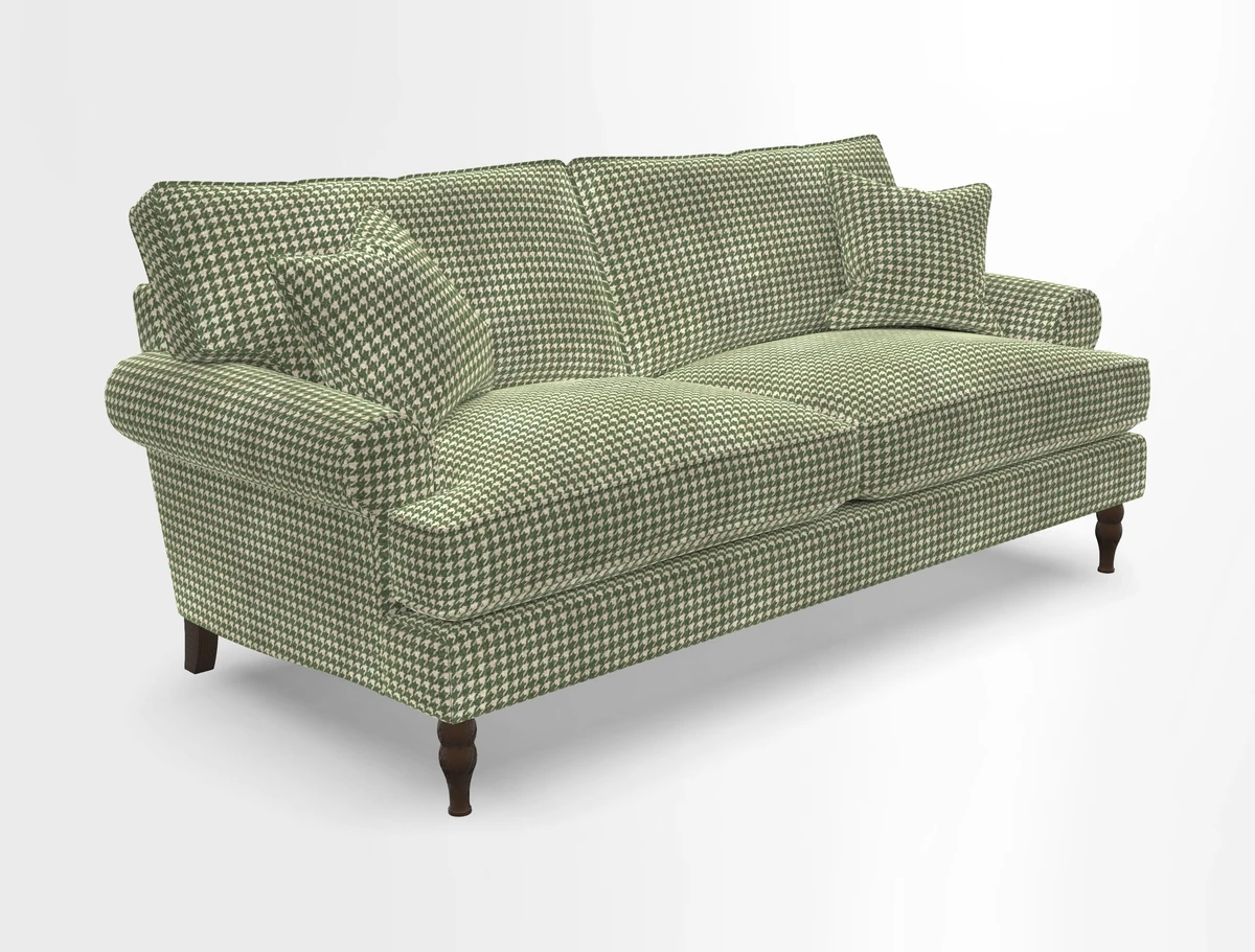Cooksbridge 3 seater sofa in Linwood Omega Velvet Green Tea