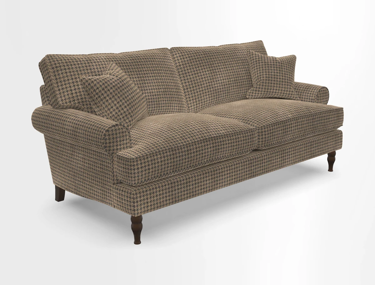 Cooksbridge 3 seater sofa in Linwood Omega Velvet Green Tea