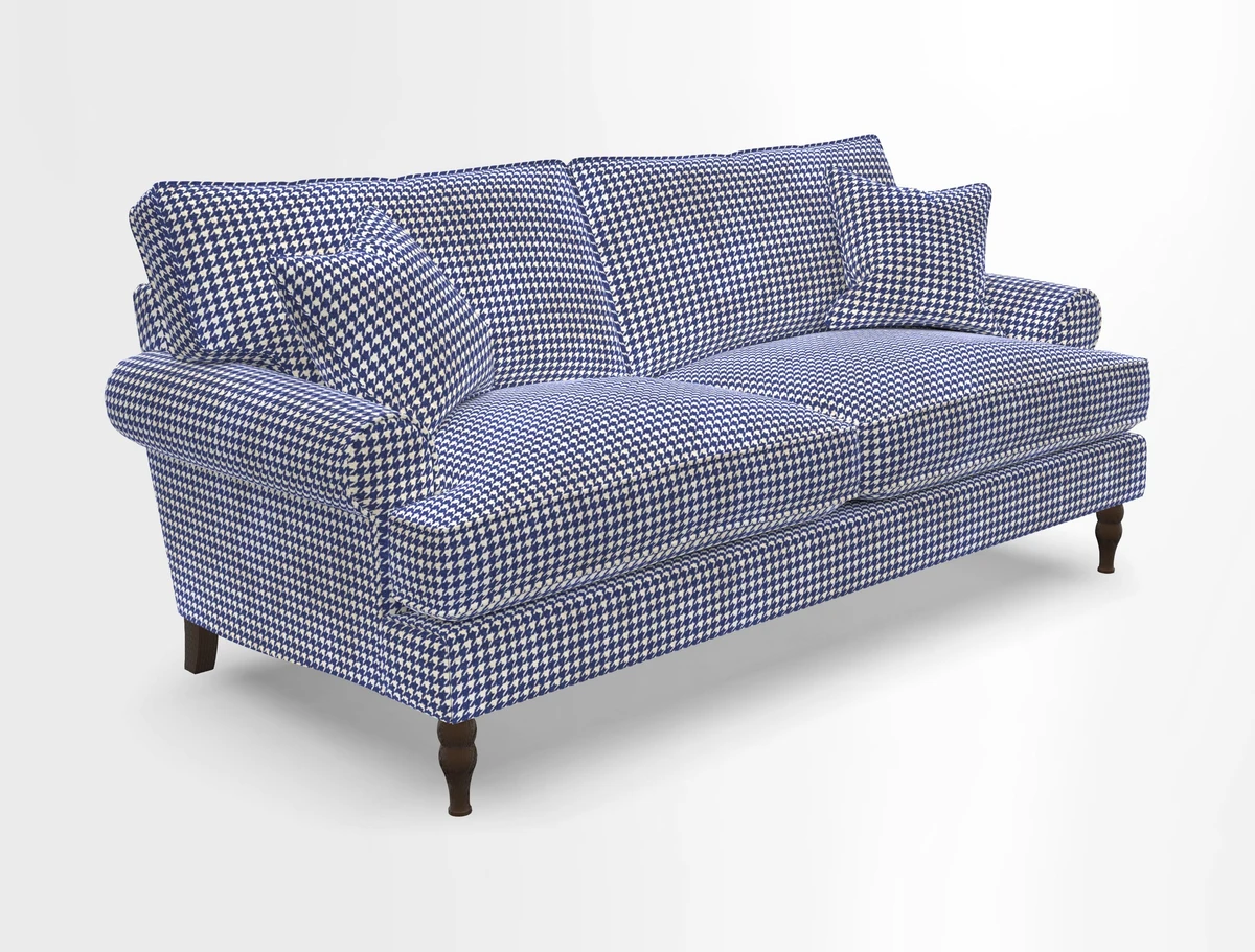 Cooksbridge 3 seater sofa in Linwood Omega Velvet Green Tea