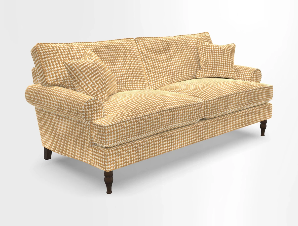 Cooksbridge 3 seater sofa in Linwood Omega Velvet Green Tea