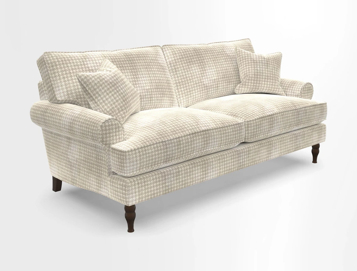 Cooksbridge 3 seater sofa in Linwood Omega Velvet Green Tea