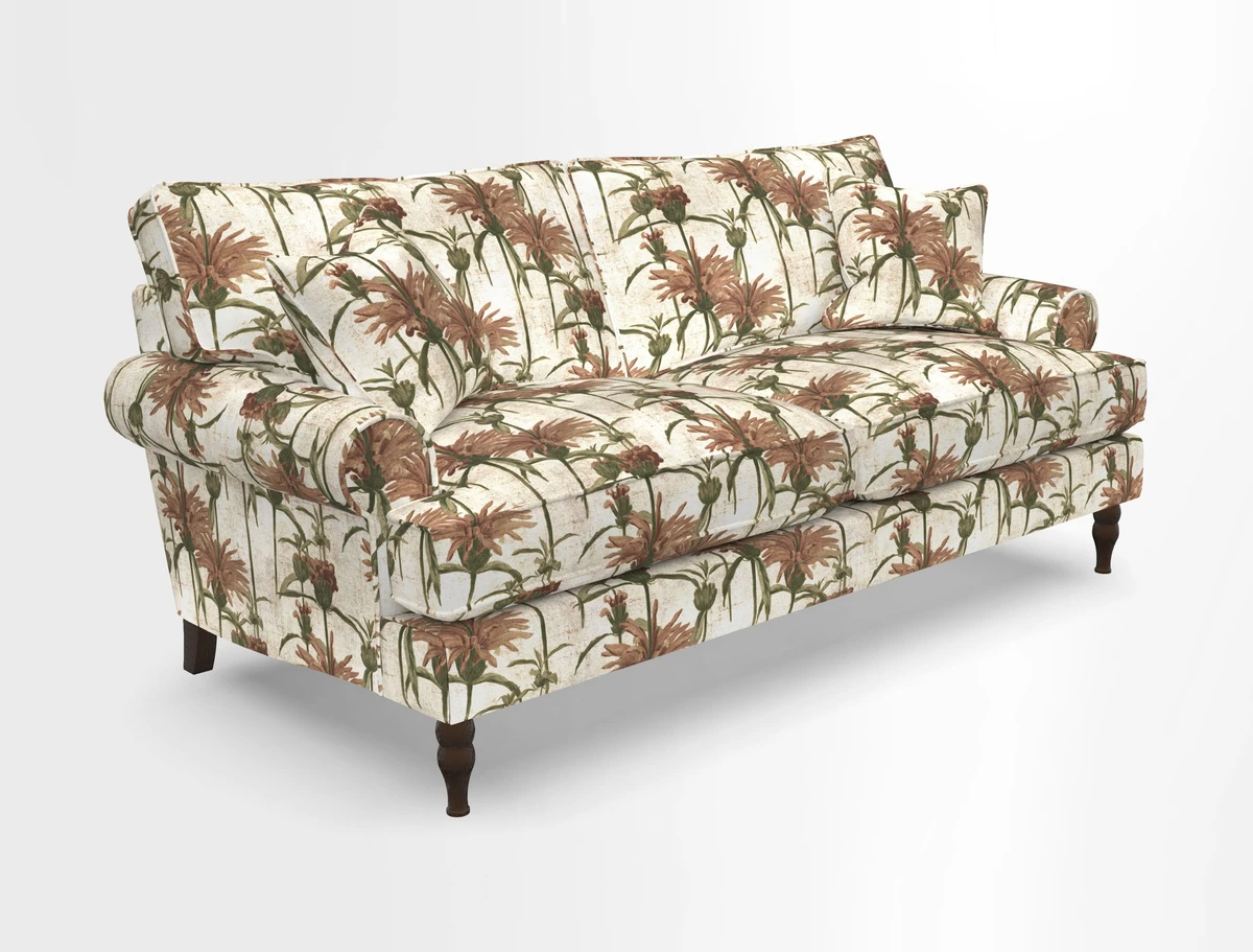 Cooksbridge 3 seater sofa in Linwood Omega Velvet Green Tea