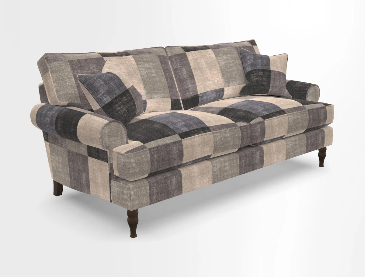 Cooksbridge 3 seater sofa in Linwood Omega Velvet Green Tea