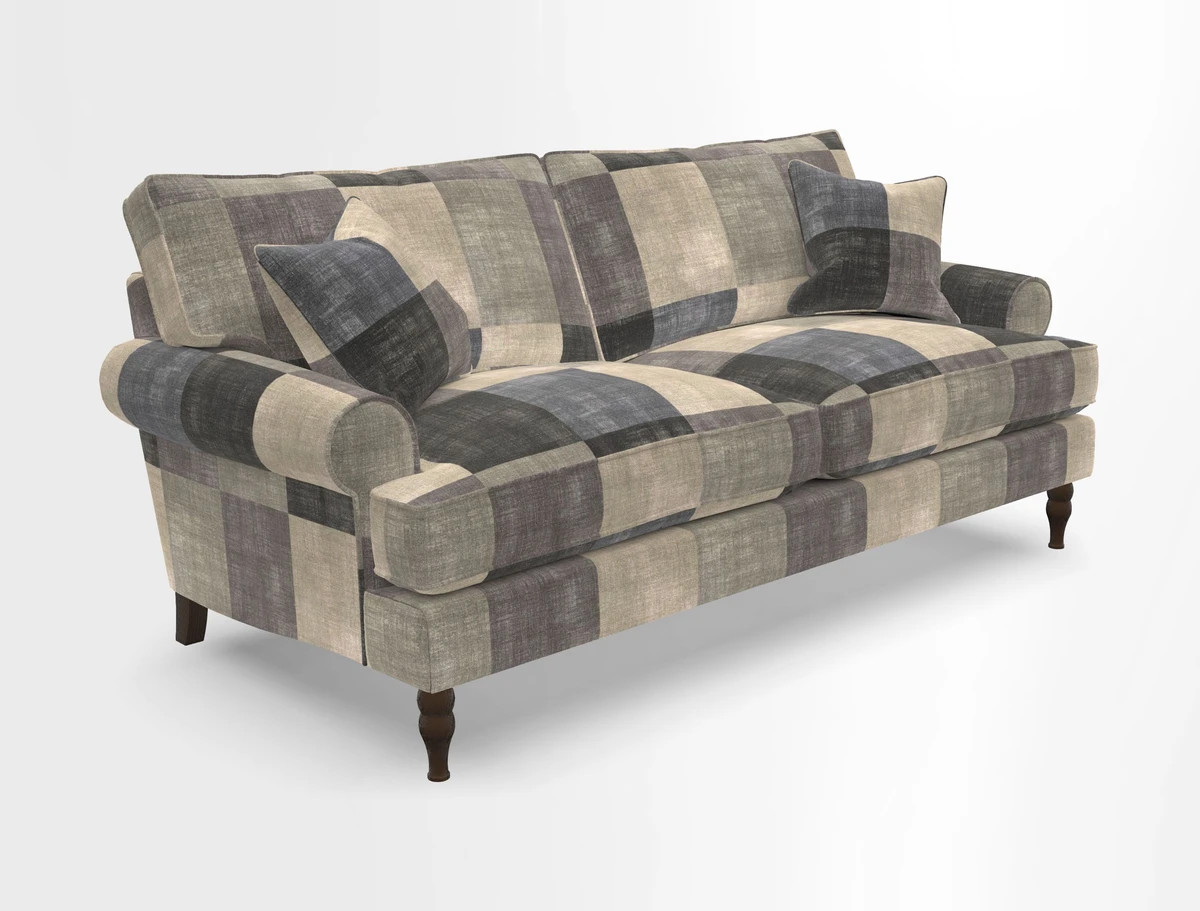 Cooksbridge 3 seater sofa in Linwood Omega Velvet Green Tea