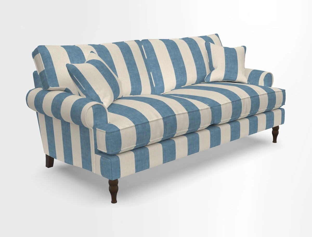 Cooksbridge 3 seater sofa in Linwood Omega Velvet Green Tea