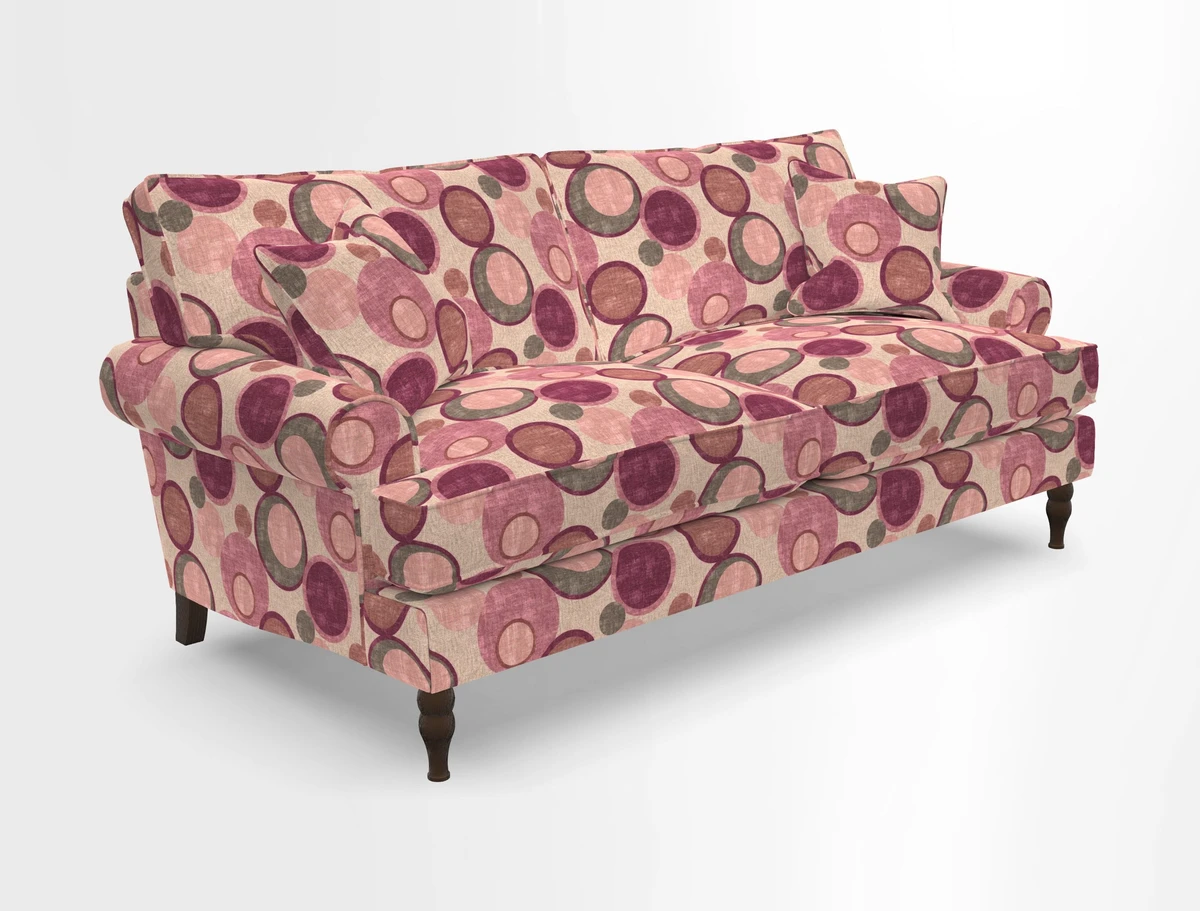 Cooksbridge 3 seater sofa in Linwood Omega Velvet Green Tea