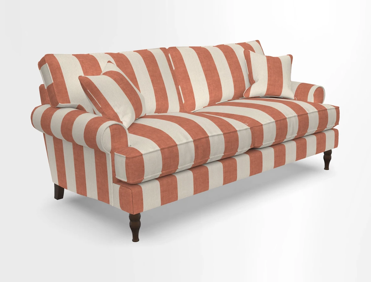 Cooksbridge 3 seater sofa in Linwood Omega Velvet Green Tea