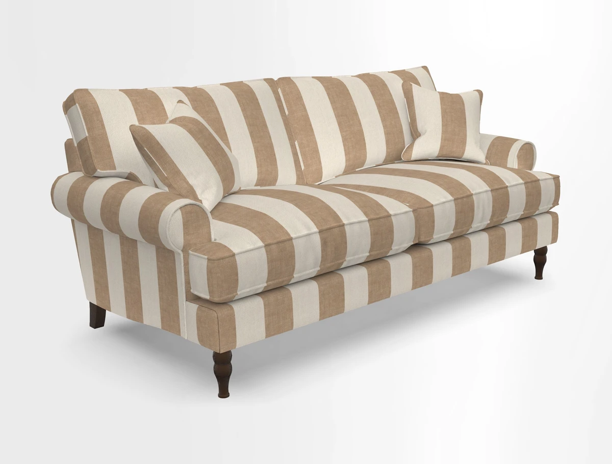 Cooksbridge 3 seater sofa in Linwood Omega Velvet Green Tea