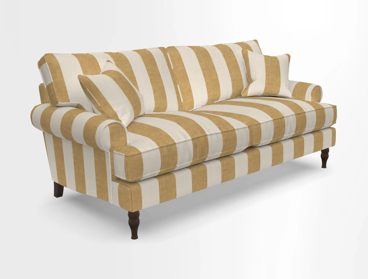 Cooksbridge 3 seater sofa in Linwood Omega Velvet Green Tea