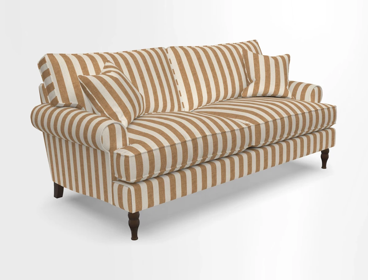 Cooksbridge 3 seater sofa in Linwood Omega Velvet Green Tea