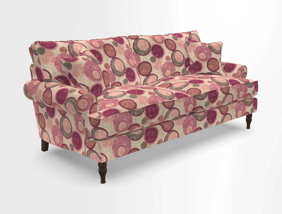 Cooksbridge 3 seater sofa in Linwood Omega Velvet Green Tea