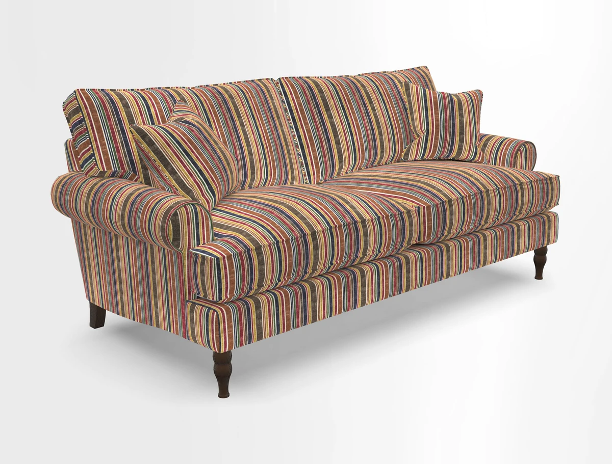 Cooksbridge 3 seater sofa in Linwood Omega Velvet Green Tea