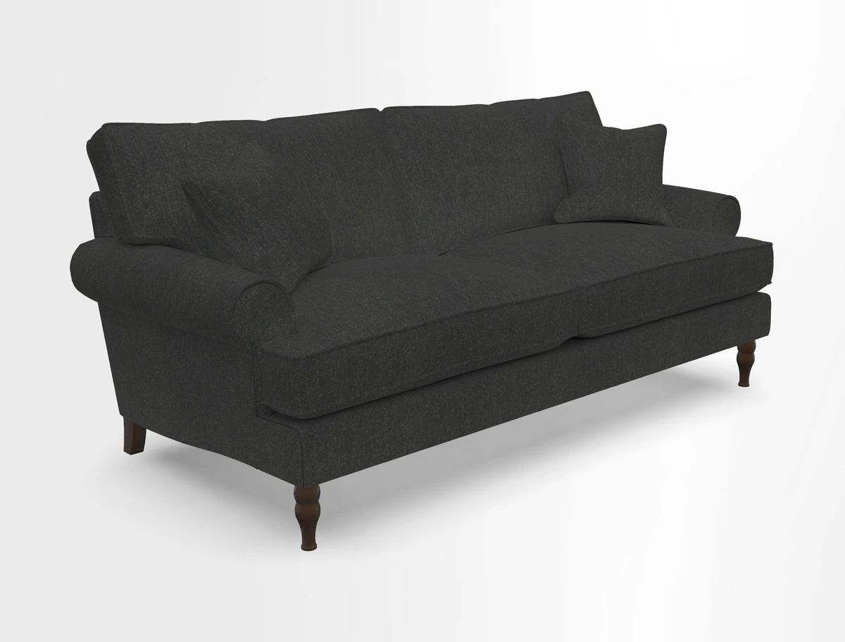 Cooksbridge 3 seater sofa in Linwood Omega Velvet Green Tea
