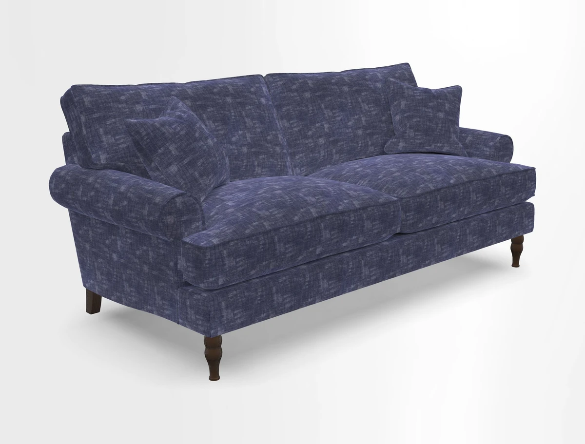 Cooksbridge 3 seater sofa in Linwood Omega Velvet Green Tea