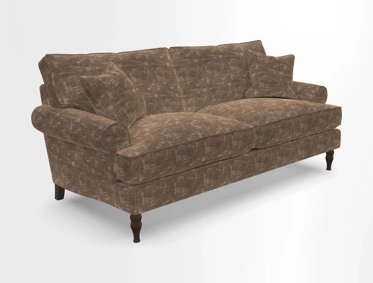 Cooksbridge 3 seater sofa in Linwood Omega Velvet Green Tea