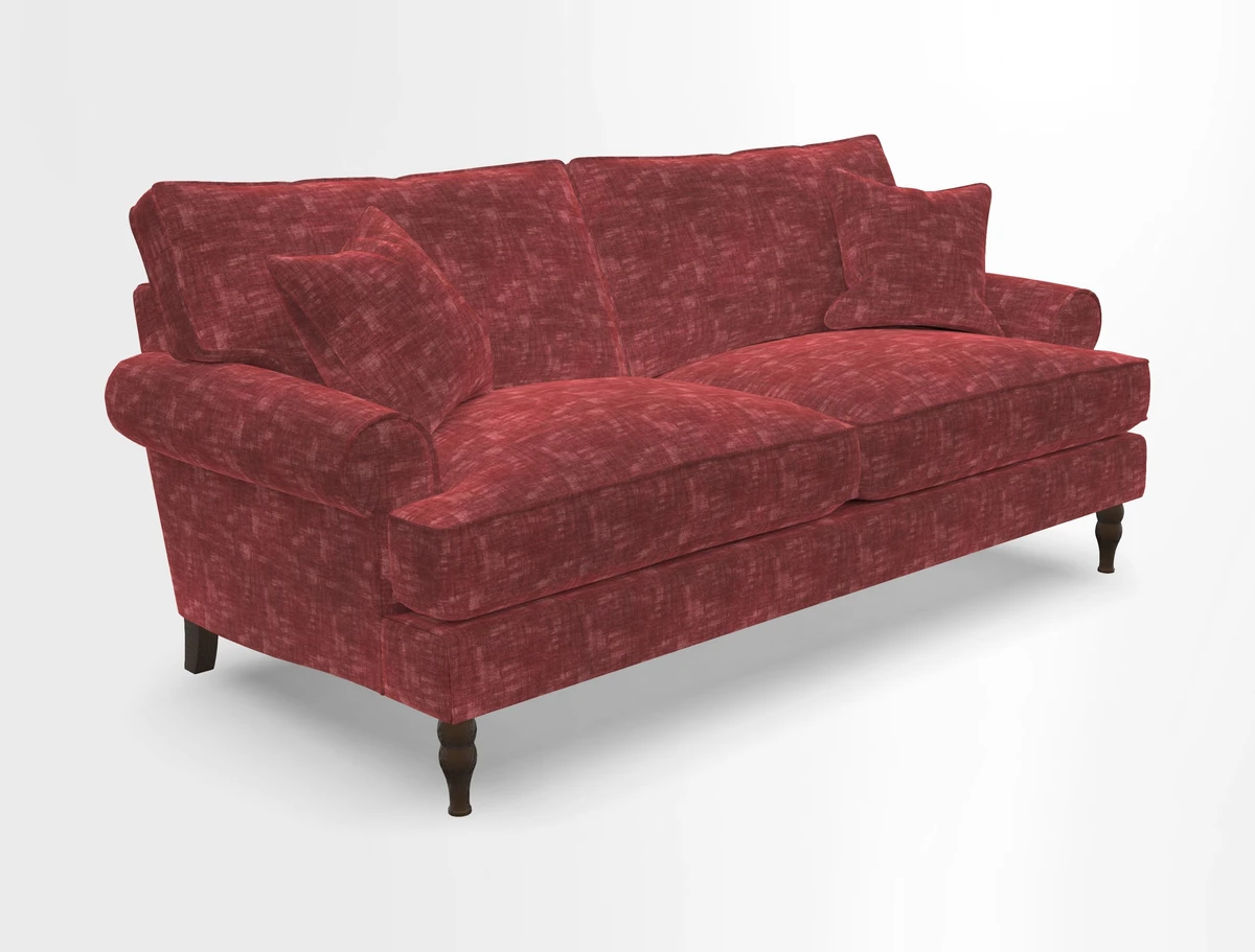 Cooksbridge 3 seater sofa in Linwood Omega Velvet Green Tea