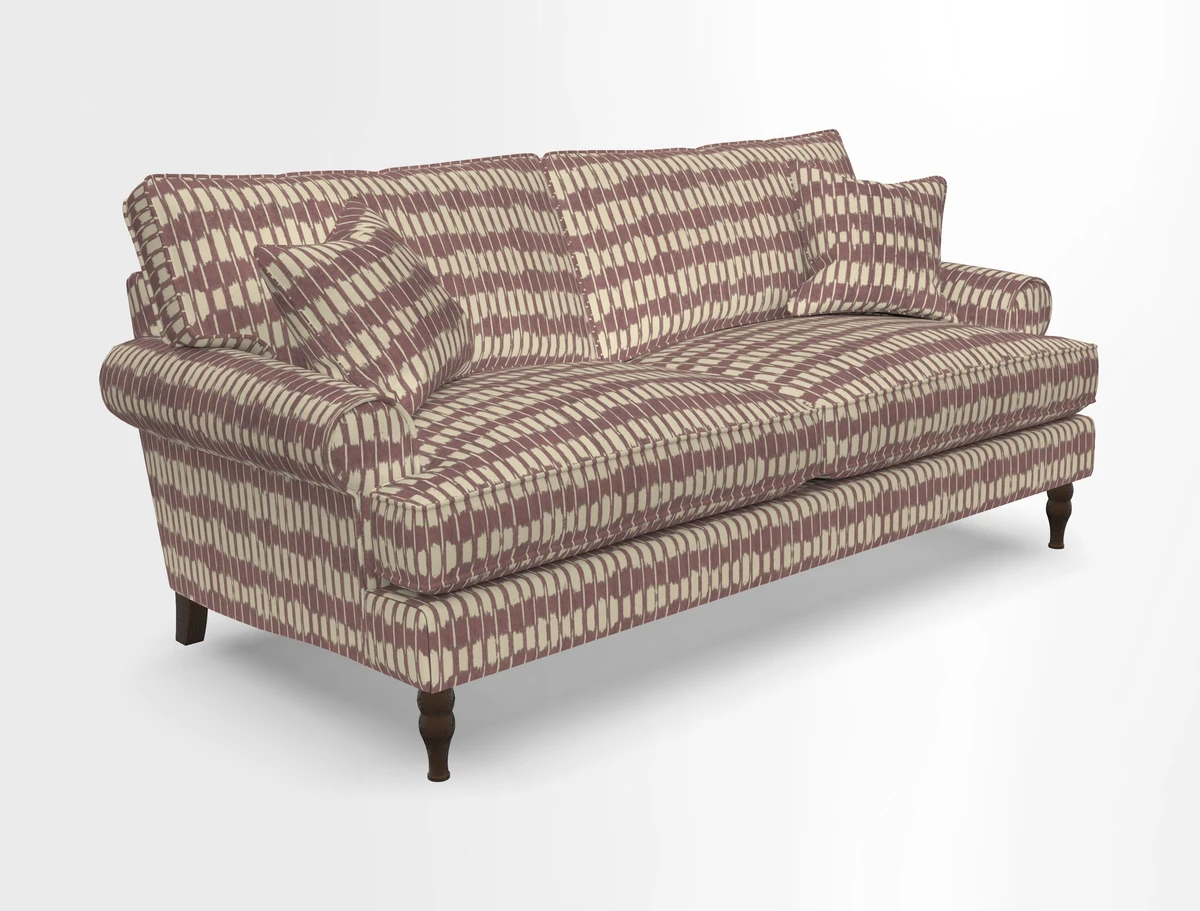 Cooksbridge 3 seater sofa in Linwood Omega Velvet Green Tea