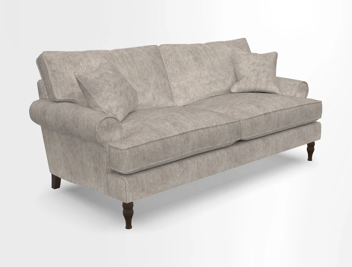 Cooksbridge 3 seater sofa in Linwood Omega Velvet Green Tea