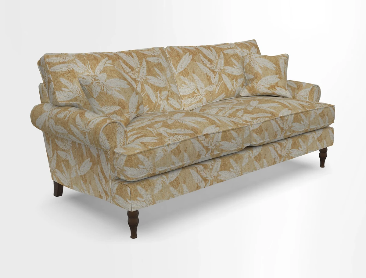 Cooksbridge 3 seater sofa in Linwood Omega Velvet Green Tea