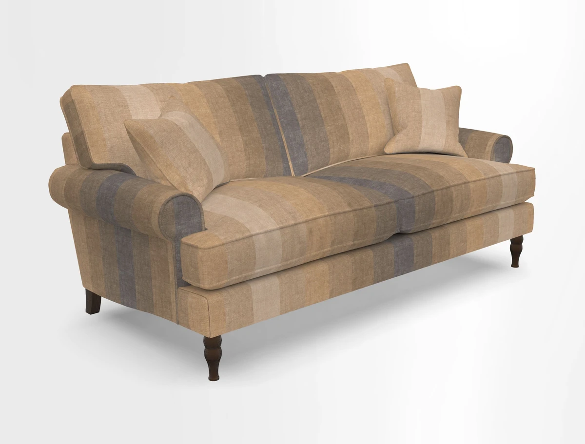 Cooksbridge 3 seater sofa in Linwood Omega Velvet Green Tea