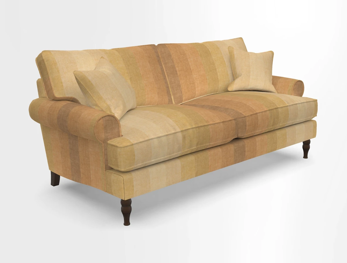 Cooksbridge 3 seater sofa in Linwood Omega Velvet Green Tea
