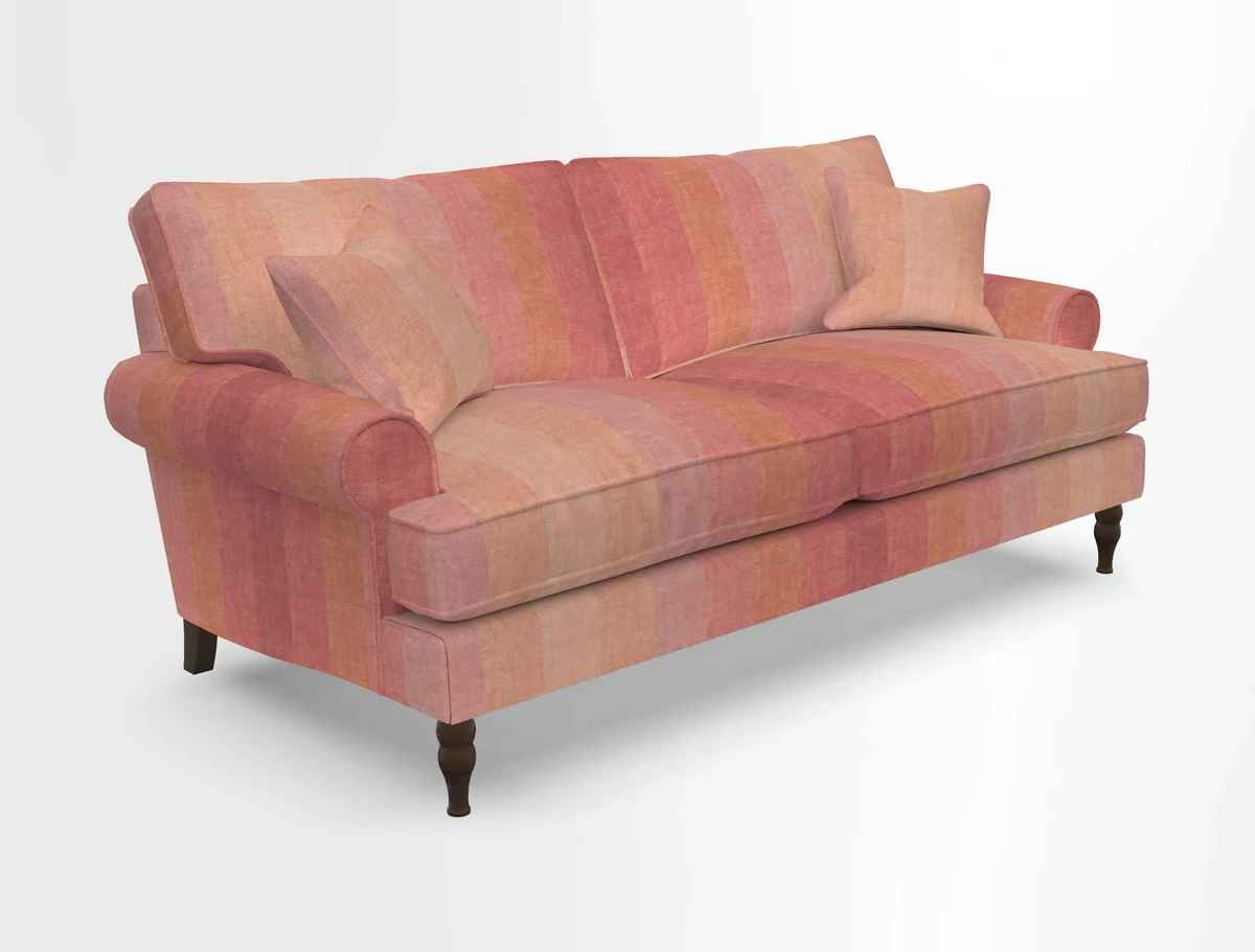 Cooksbridge 3 seater sofa in Linwood Omega Velvet Green Tea
